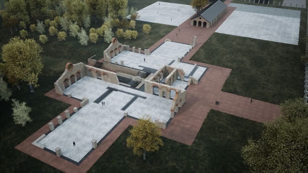 Ruiny w Nietulisku - muzeum