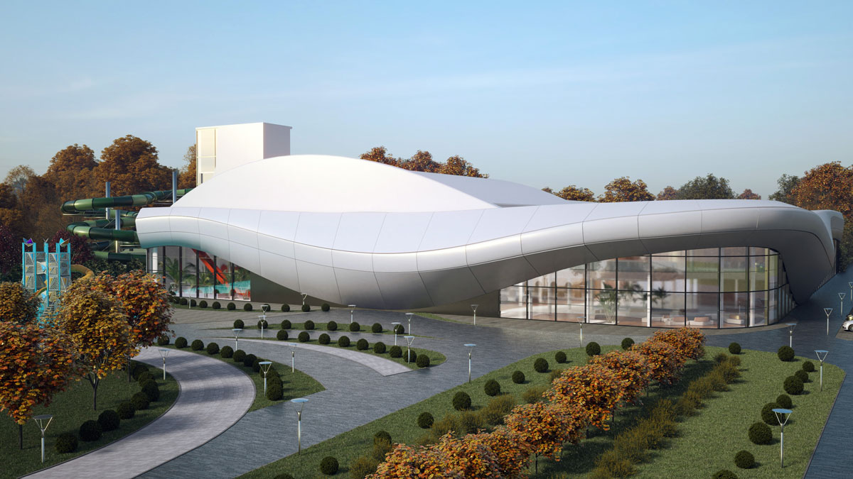 Rośnie aquapark w Lubinie. Inwestycja za 250 mln zł na nowych zdjęciach