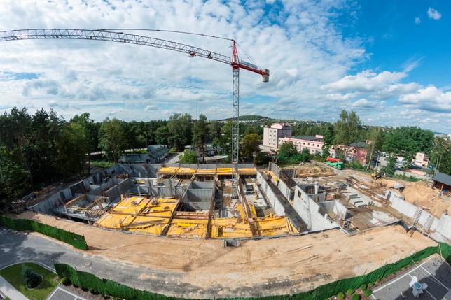 Plac budowy Basenów Tropikalnych Binkowski Resort (fot. Mat. Prasowe)