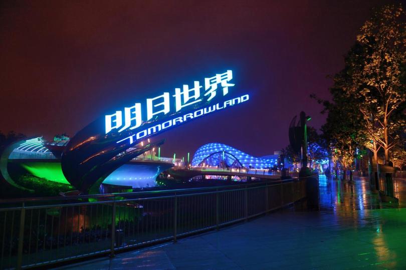 Tomorrowland at Shanghai Disneyland on June 15, 2016. ///ADDITIONAL INFORMATION: Slug: Shanghai.Disneyland, Day: Wednesday, June 15, 2016 (6/15/16), Time: 7:45:20 PM, Location:  Shanghai,  - Shanghai Disneyland - JEFF GRITCHEN, STAFF PHOTOGRAPHER