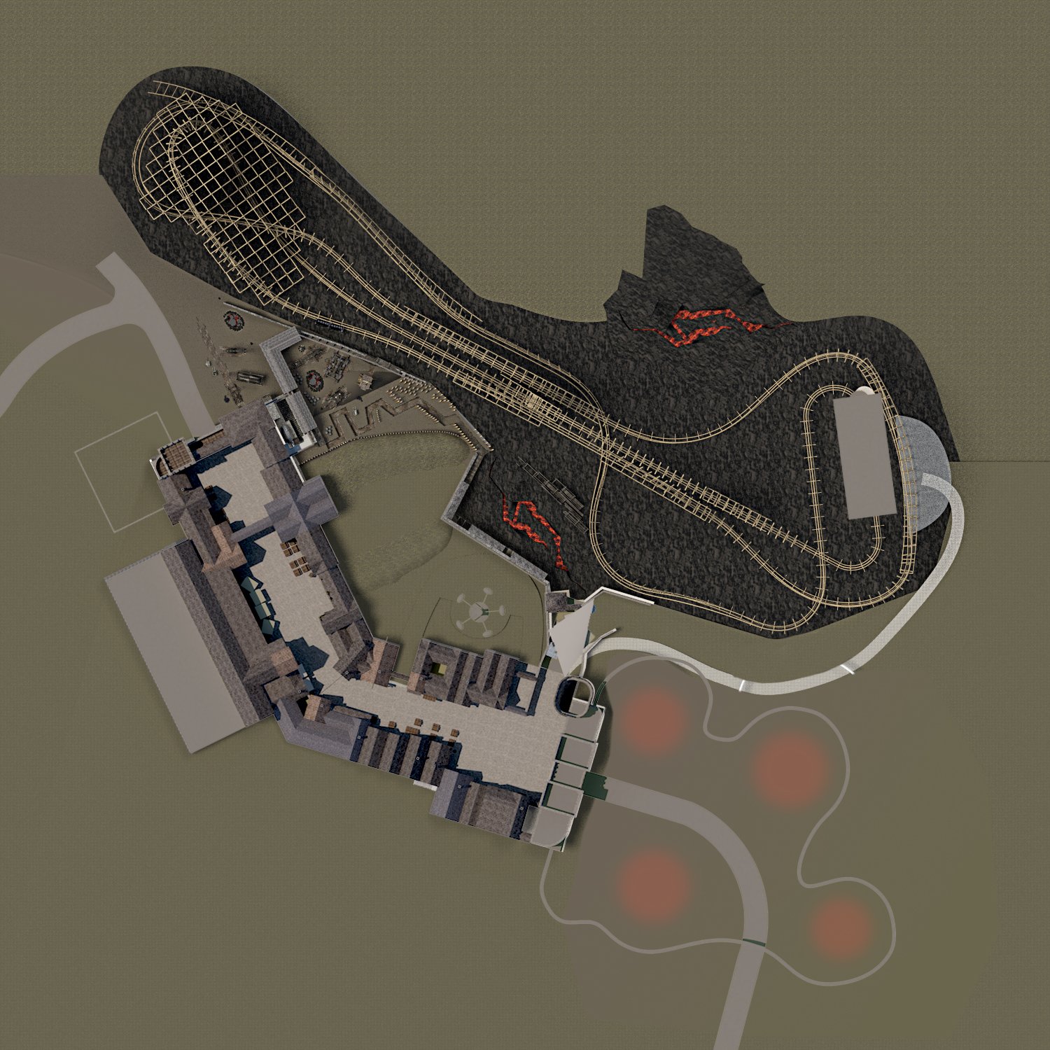 Smoczy Gród i drewniana kolejka