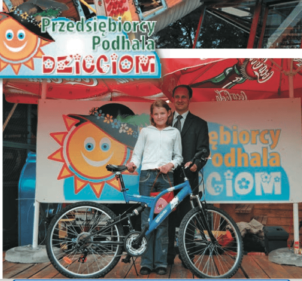 Przedsiębiorcy Podhala Dzieciom czyli Andrzej Gut-Mostowy w akcji.