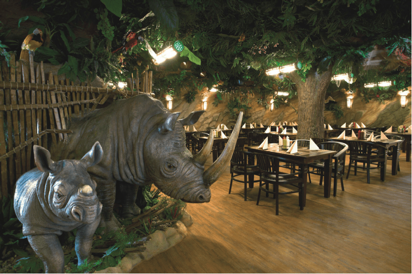 Restauracja w stylu lasu deszczowego