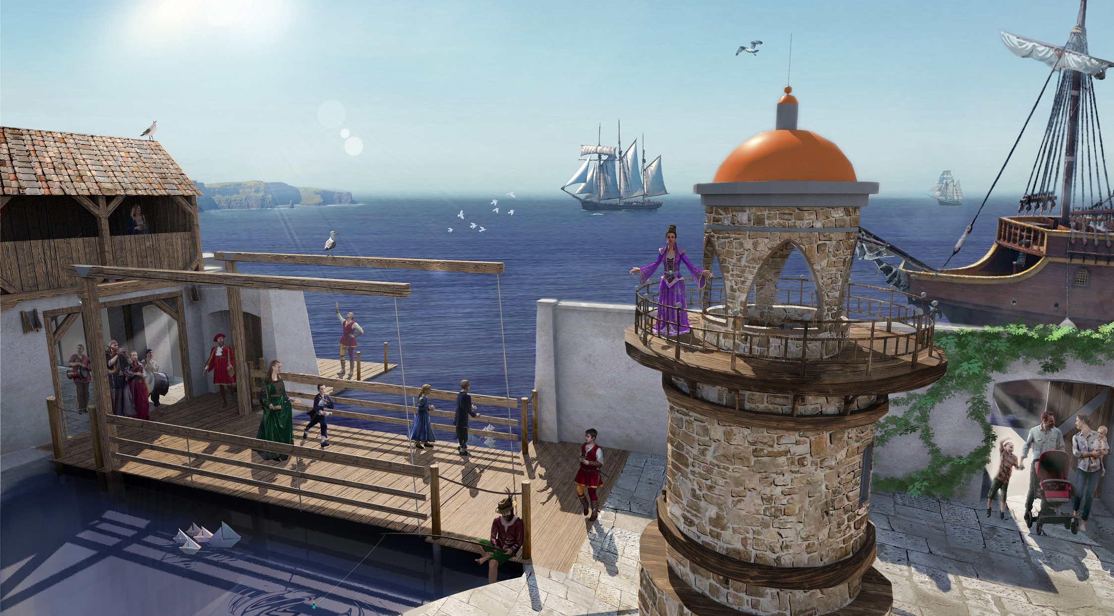 Lady Estelle podziwia Miasto Przygód (fot. Mandoria)