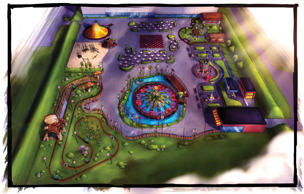 Wizualizacja strefy zewnętrznej (fot. Plopsa Fans)