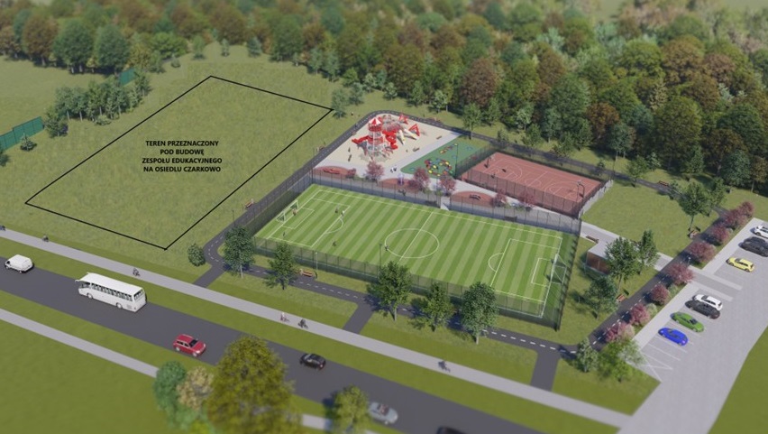 Zielona Góra: przy nowej szkole powstanie park trampolin