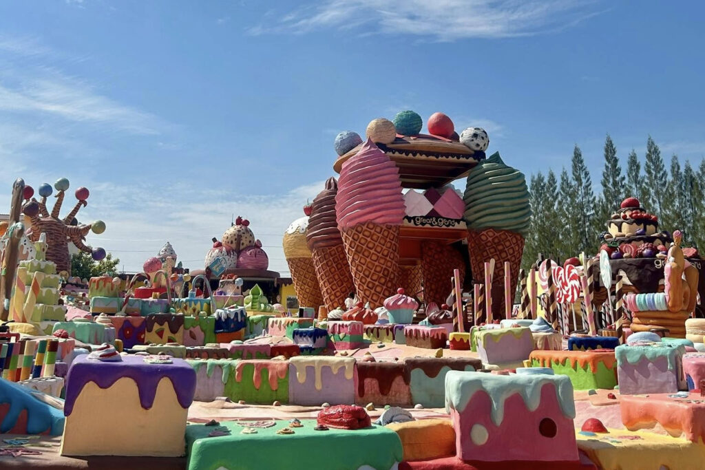 Lody w parku rozrywki